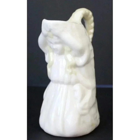 Early Production Rare Belleek Irish Porcelain Irish Maiden Creamer Small Pitcher - Picture 2 of 6